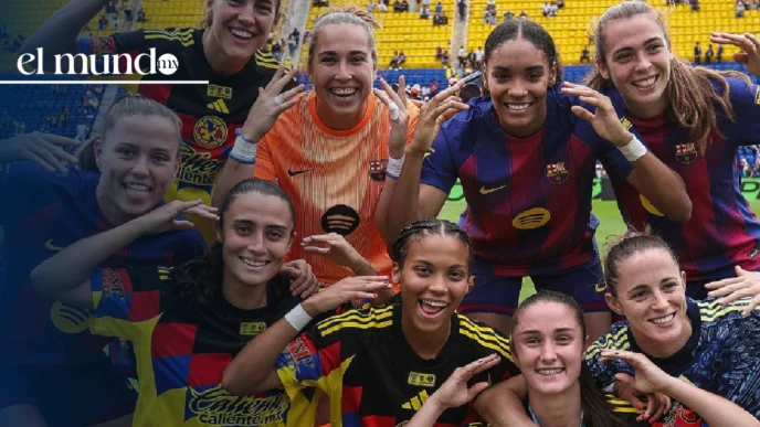 Barcelona Femenil supera 2-1 a América en partido amistoso