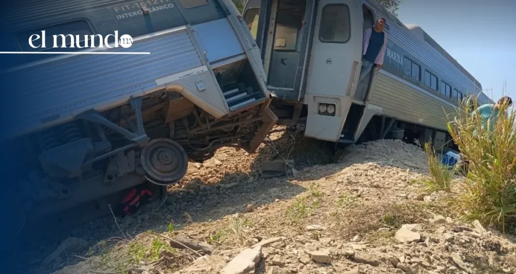 Tren Interoceánico sufre descarrilamiento en Oaxaca: 241 pasajeros a bordo y 15 heridos Tren Interoceánico sufre descarrilamiento en Oaxaca: 241 pasajeros a bordo y 15 heridos