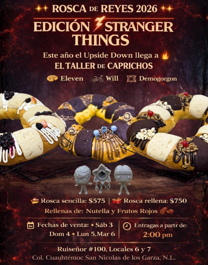 Todo sobre la Rosca de Reyes edición Stranger Things 2026: ¿Dónde comprarla? y más 