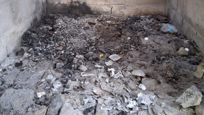 Hallan restos humanos calcinados en una chimenea de Reynosa