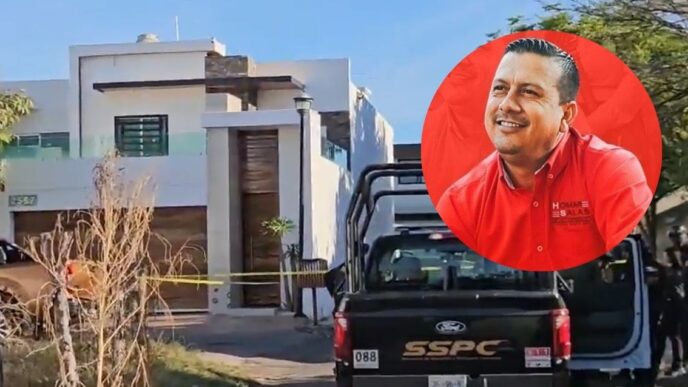 Atacan la residencia del líder sindical Homar Salas en Culiacán; no hay heridos