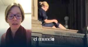 Identifican a la mujer captada asoleándose en Palacio Nacional en CDMX
