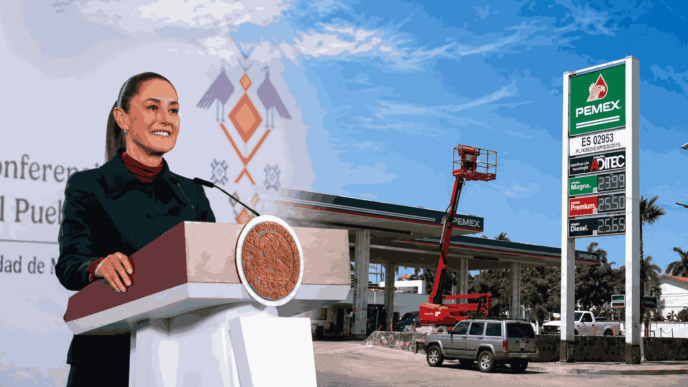 México recorta comisiones bancarias en gasolineras para contener el alza de combustibles. La medida busca aliviar costos ante la presión internacional del petróleo. Aplicará de mayo a octubre de 2026.