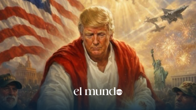 Donald Trump difunde imagen con inteligencia artificial que lo representa como Jesucristo
