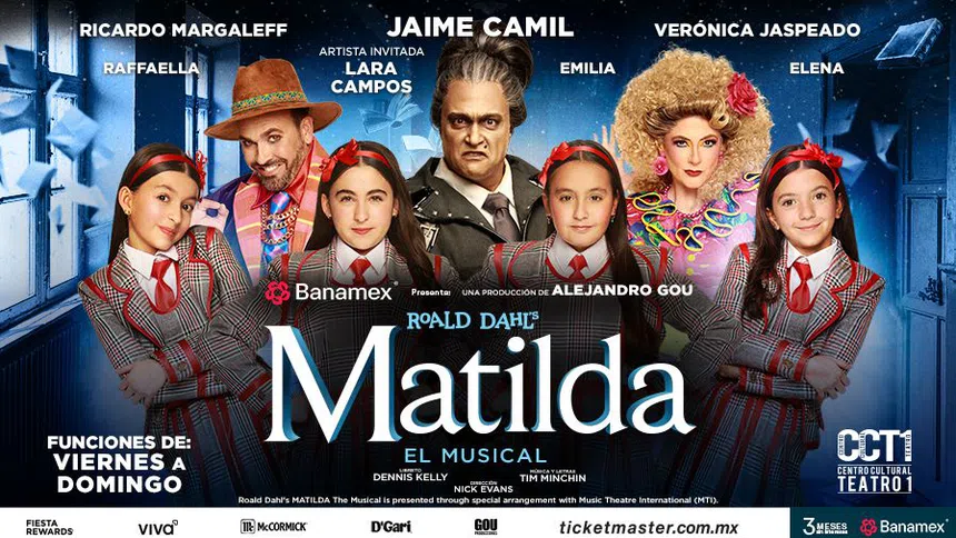 "Matilda, el musical" en la CDMX 2026: fechas, boletos, elenco y dónde ver