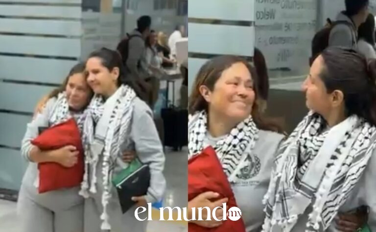 Activistas mexicanas regresan al país tras ser interceptadas cuando llevaban ayuda humanitaria a Gaza