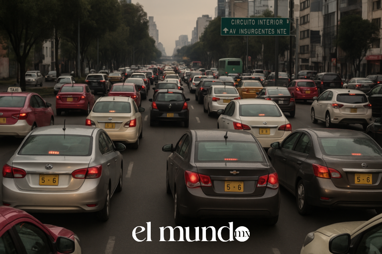 Hoy No Circula CDMX lunes 25 mayo 2026: placas 5 y 6 descansan Hoy No Circula CDMX lunes 25 mayo: placas 5 y 6