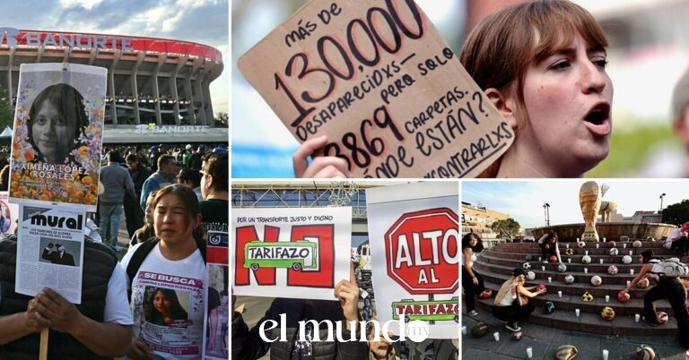 Colectivos de desaparecidos y CNTE intensifican protestas en CDMX a días del Mundial 2026