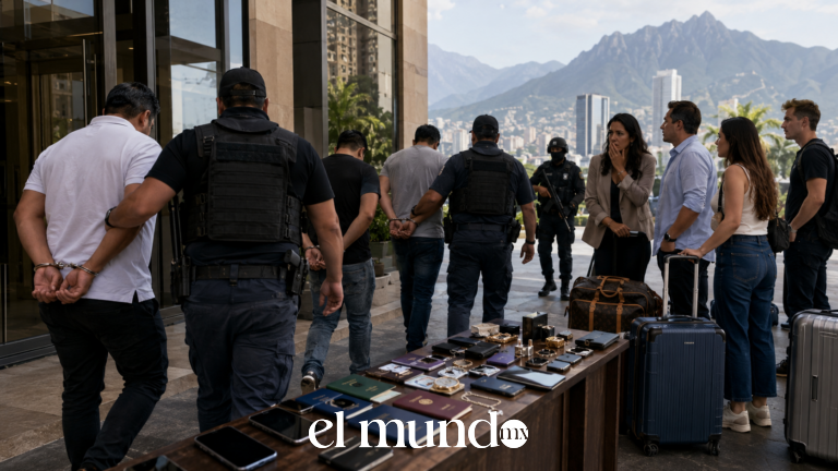 Desarticulan banda internacional que robaba turistas en hoteles de Monterrey