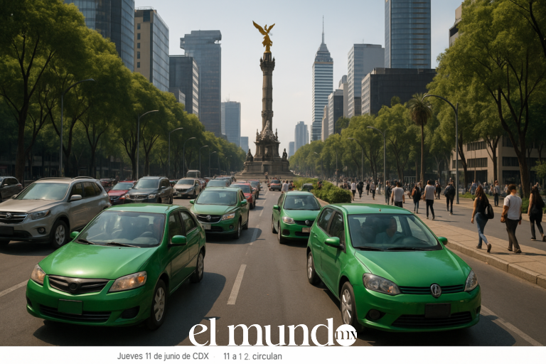 Hoy No Circula CDMX jueves 11 de junio: qué autos descansan, horario y multa Hoy No Circula jueves 11 junio: engomado verde