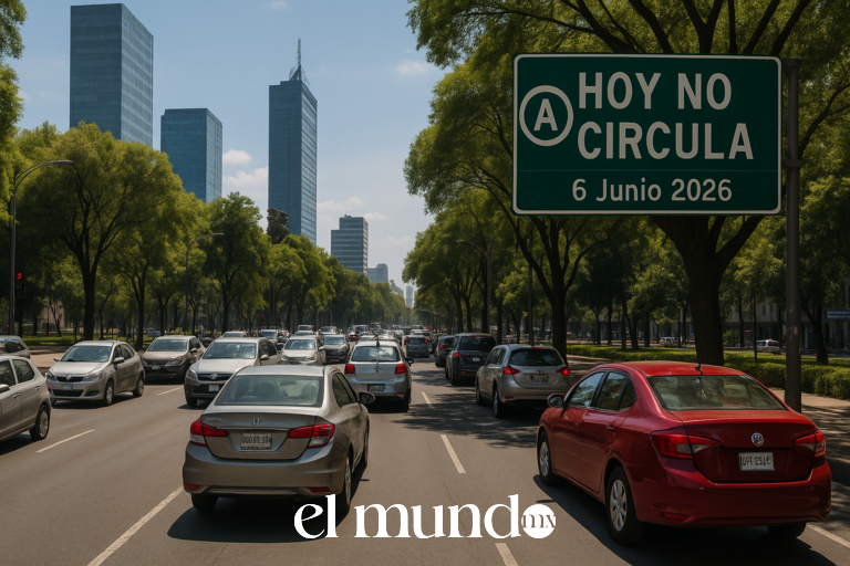 Hoy No Circula CDMX sábado 6 de junio 2026: qué autos descansan y horario Hoy No Circula CDMX sábado 6 junio 2026: qué autos