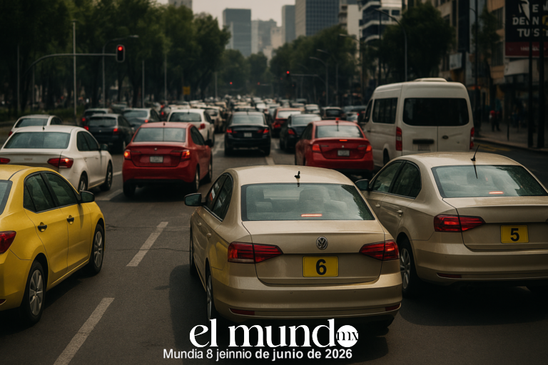 Hoy No Circula CDMX lunes 8 junio: placas 5 y 6
