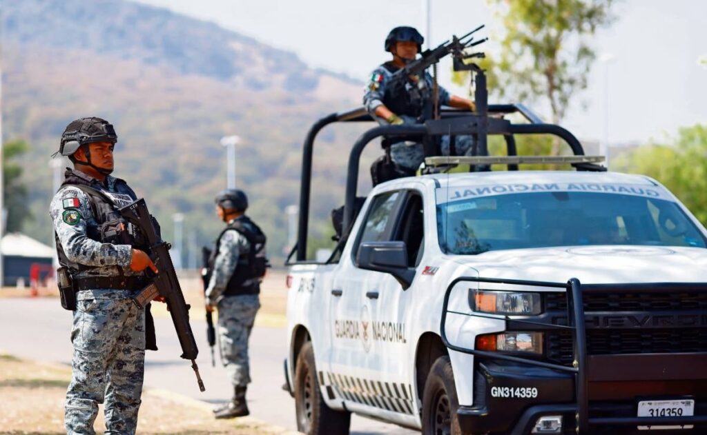 Presidenta Claudia Sheinbaum durante su visita a la Comandancia de la Guardia Nacional el 23 de julio de 2026