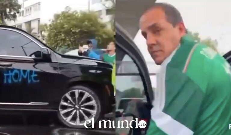 Manifestantes increpan a Cuauhtémoc Blanco en Estadio Ciudad de México y vandalizan su vehículo Manifestantes increpan a Cuauhtémoc Blanco en Estadio Ciudad de México y vandalizan su vehículo