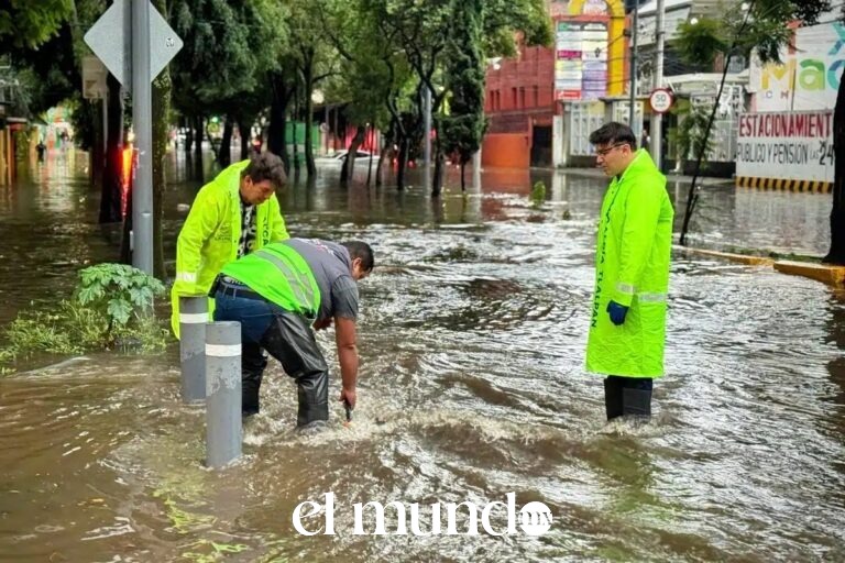 Fuerte tormenta deja inundaciones y afectaciones en alcaldías del sur de la CDMX