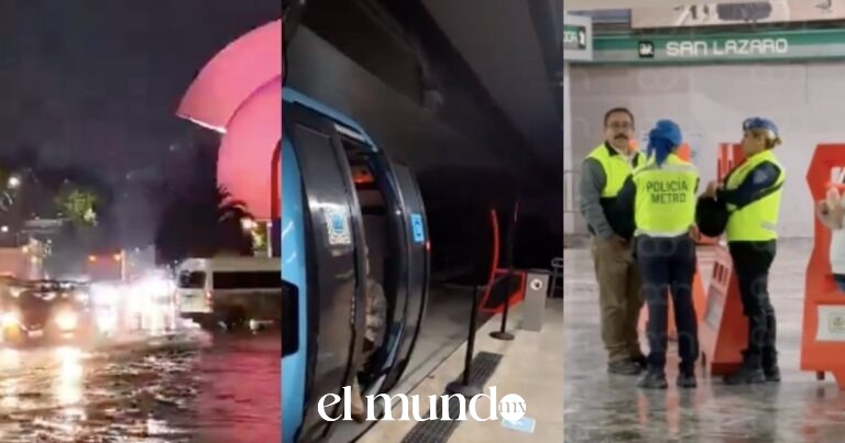 Tormenta provoca inundaciones en Metro, Metrobús y la Cámara de Diputados en la CDMX
