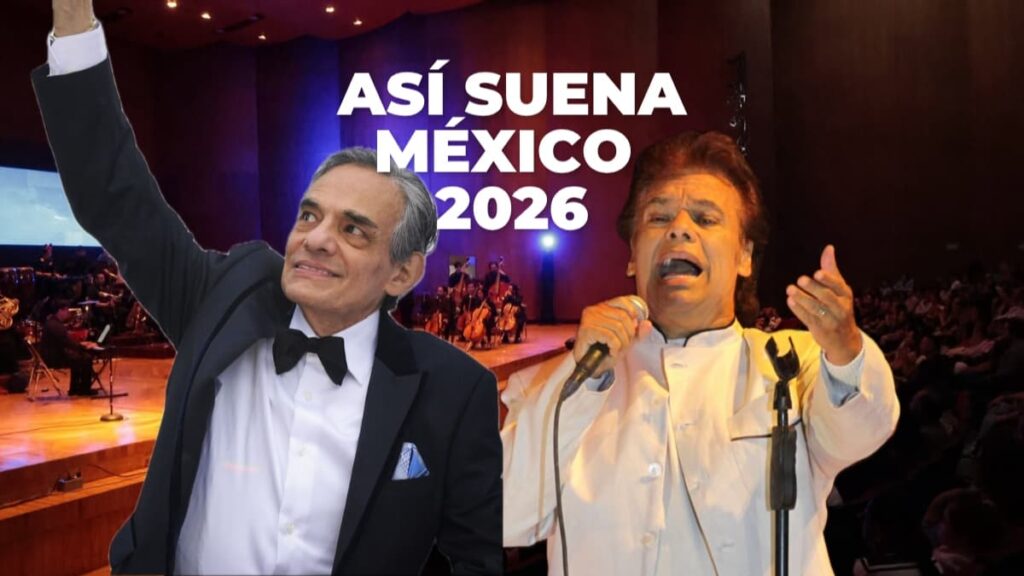 Así Suena México 2026: homenaje a Juan Gabriel y José José con orquesta Escenario con mariachi y orquesta sinfónica en concierto homenaje a Juan Gabriel y José José
